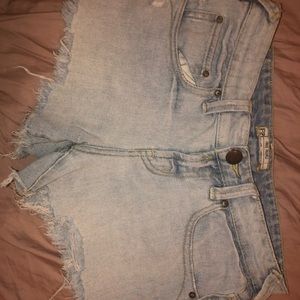 Fee people denim shorts